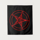 Red Satan Tapestry Wandkleed (Voorkant)