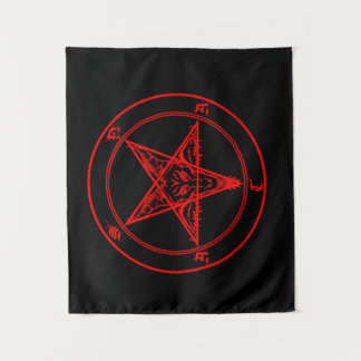Red Satan Tapestry Wandkleed