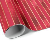 Red Satin Metallic Elegant Shiny Cadeaupapier (Rol Hoek)