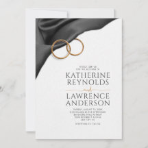 Red Satin Wedding Invitation