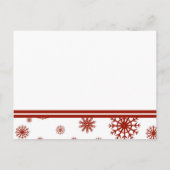 Red Save the Date Winter Wedding Briefkaart (Achterkant)
