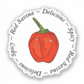 Red Savina Sticker (Voorkant)