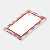 Red Scallop Bows Valentijnsdag Kerstvakantie Post-it® Notes (Schuin)