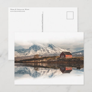 Red Scandinavian Boat House Briefkaart