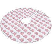 Red Scandinavian Folk Art Scandinadic kerstboom Kerstboom Rok (Gekanteld)