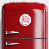 Red Scandinavian Folk Art Scandinadic kerstboom Magneet