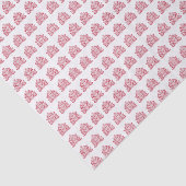 Red Scandinavian Folk Art Scandinadic kerstboom Tissuepapier (Detail)