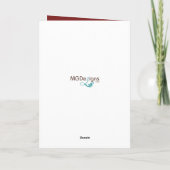 Red Scandinavian Nordic Winter Reindeer Business Feestdagen Kaart (Achterkant)