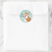 Red Scarf Fox Seizoen Groet Stickers (Tas)