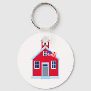 Red School House Sleutelhanger