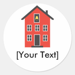 Red School House Sticker