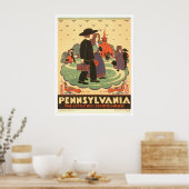 Red Schoolhouse Amish 1938 WPA Poster (Keuken)