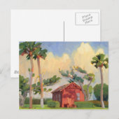 Red Schoolhouse briefkaart (Voorkant / Achterkant)