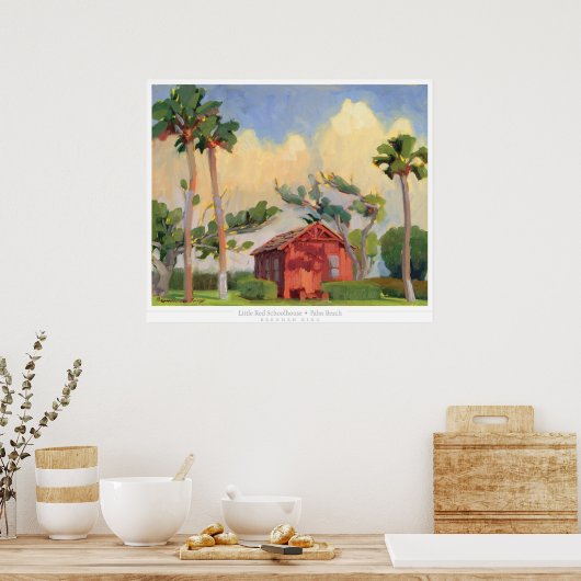 Red Schoolhouse print (Keuken)