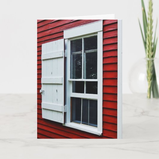 Red Schoolhouse Wenskaart Feestdagen Kaart (Voorkant)