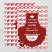 Red Schort BBQ Uitnodiging (Voorkant / Achterkant)