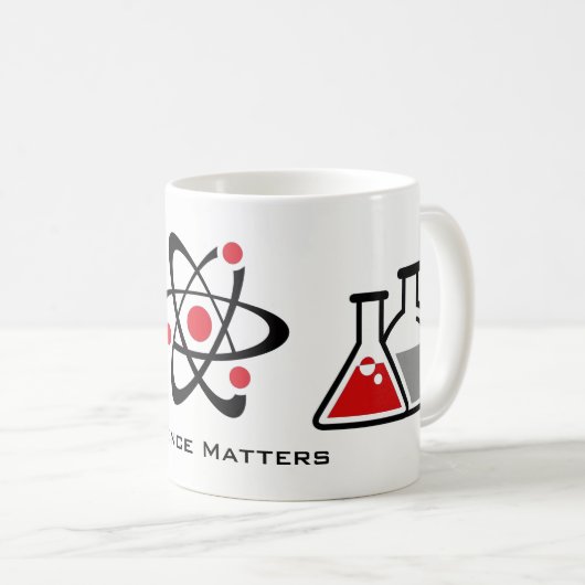 Red Science Matets Design Mok (Voorkant rechts)