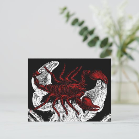 Red Scorpion - Briefkaart (Staand voorkant)