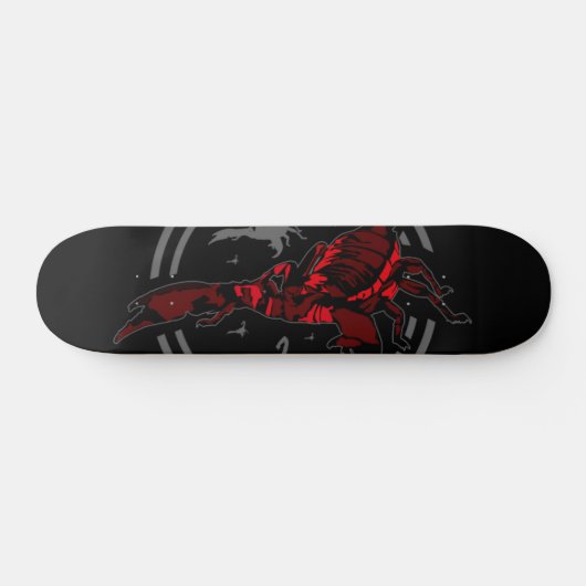 Red Scorpion Persoonlijk Skateboard (Horizontaal)