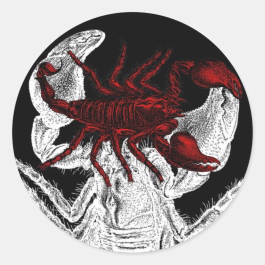 Red Scorpion - Sticker (Voorkant)