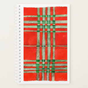 RED SCOTT TARTAN 5.5x8.5 Planner / Agenda