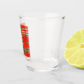 RED SCOTT TARTAN Shot Glass Glas (Rechts)