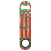 RED SCOTT TARTAN Speed Bottle Open Speed Flessenopener (Voorkant)