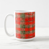 RED SCOTT TARTAN Tall White Mok (Links)