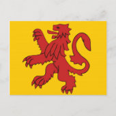 Red Scottish lion. Briefkaart (Voorkant)