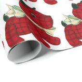 Red, Scottish Pset, Terrier Dog, Kerstmis Cadeaupapier (Rol Hoek)