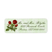 Red Scottish Roos Return Address Label (Voorkant)