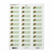 Red Scottish Roos Return Address Label (Full Sheet)