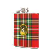 RED SCOTTISH TARTAN, GEEL TOPAZ GEMSTONE MONOGRAM HEUPFLES (Links)