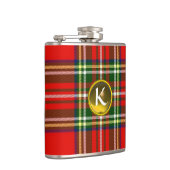 RED SCOTTISH TARTAN, GEEL TOPAZ GEMSTONE MONOGRAM HEUPFLES (Rechts)