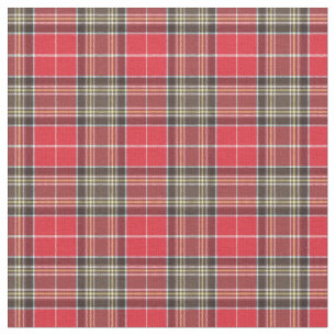 Red Scottish Tartan Pset Stof