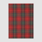 Red Scottish Tartan Timeless Elegant Classic Tissuepapier (Voorkant)