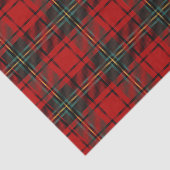 Red Scottish Tartan Timeless Elegant Classic Tissuepapier (Detail)