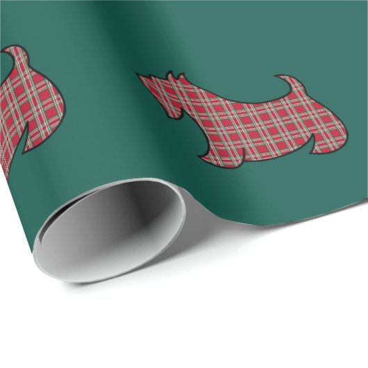 Red Scottish Terrier-inpakpapier Cadeaupapier (Rol Hoek)