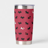 Red Scottish Terrier Tumbler Geïsoleerde Drinkbeker (Links)