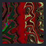 Red Scramble Poster<br><div class="desc">Red Scramble. Multicoloured abstract in red,  white. green,  pink with a strong added texture.</div>