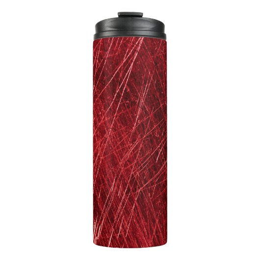 Red scratch abstract backgroundabstract, aged, alu thermosbeker (Voorkant)