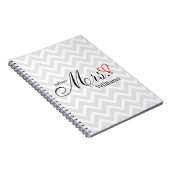 Red Scribble Heart Future Mrs Wedding Planner Notitieboek (Rechterzijde)