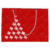 Red Scribble Texas kerstboom - grote cadeautas (Achterkant)