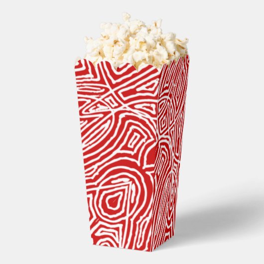 Red Scribbleprint Bedankdoosjes (Popped)