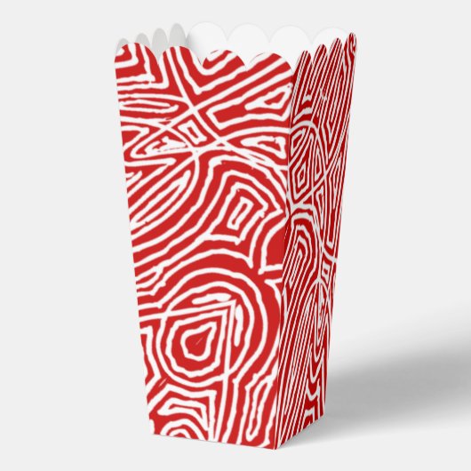 Red Scribbleprint Bedankdoosjes (Voorkant)