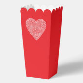 Red Scribbleprint Heart Bedankdoosjes (Achterkant)