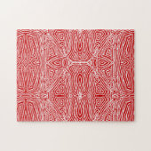 Red Scribbleprint Legpuzzel (Horizontaal)
