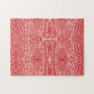 Red Scribbleprint Legpuzzel
