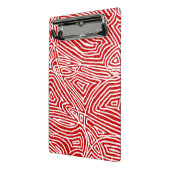 Red Scribbleprint Mini Klembord (Angled2)