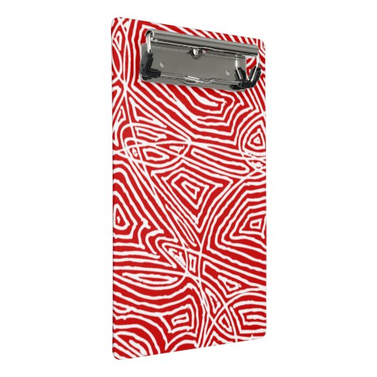 Red Scribbleprint Mini Klembord (Schuin)